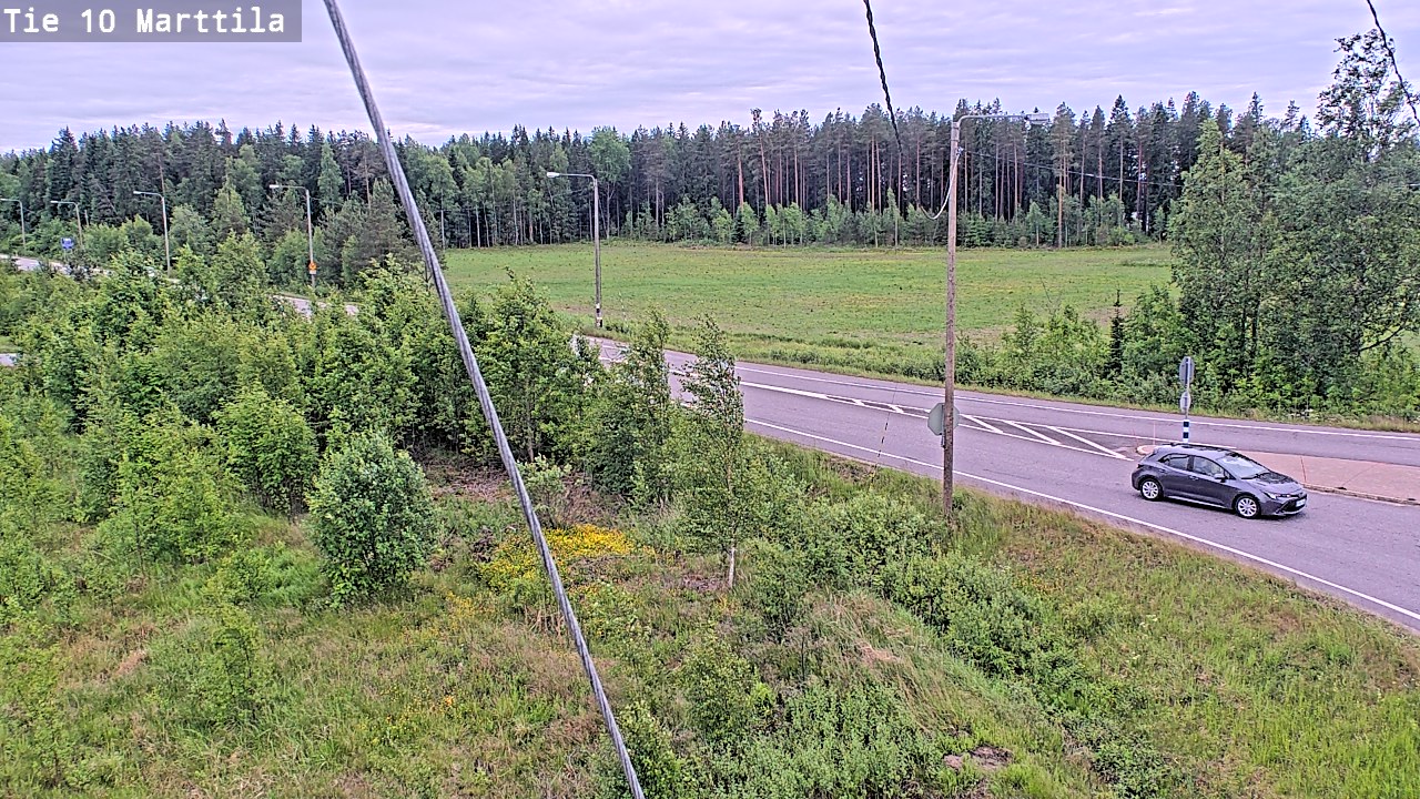 Weather Camera Image Väg 10 S:t Mårtens, Marttila, Varsinais-Suomi