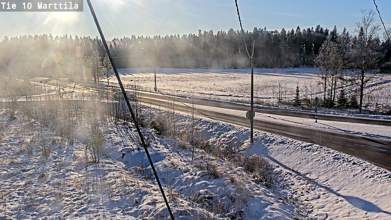 Weather Camera Image Väg 10 S:t Mårtens, Marttila, Varsinais-Suomi