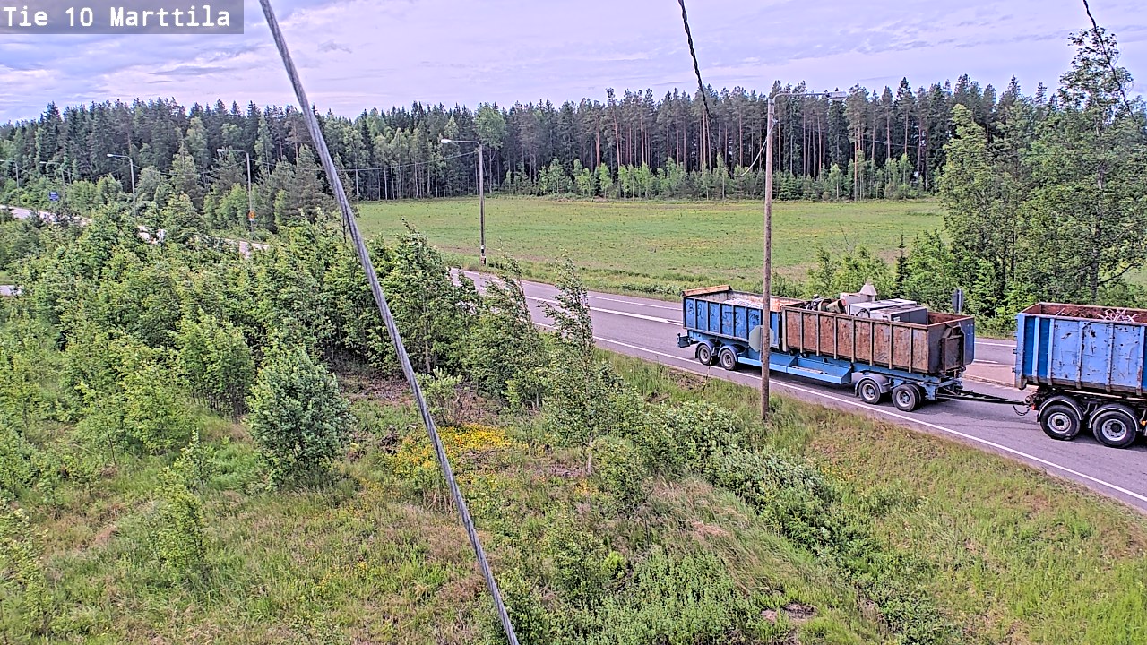 Weather Camera Image Väg 10 S:t Mårtens, Marttila, Varsinais-Suomi