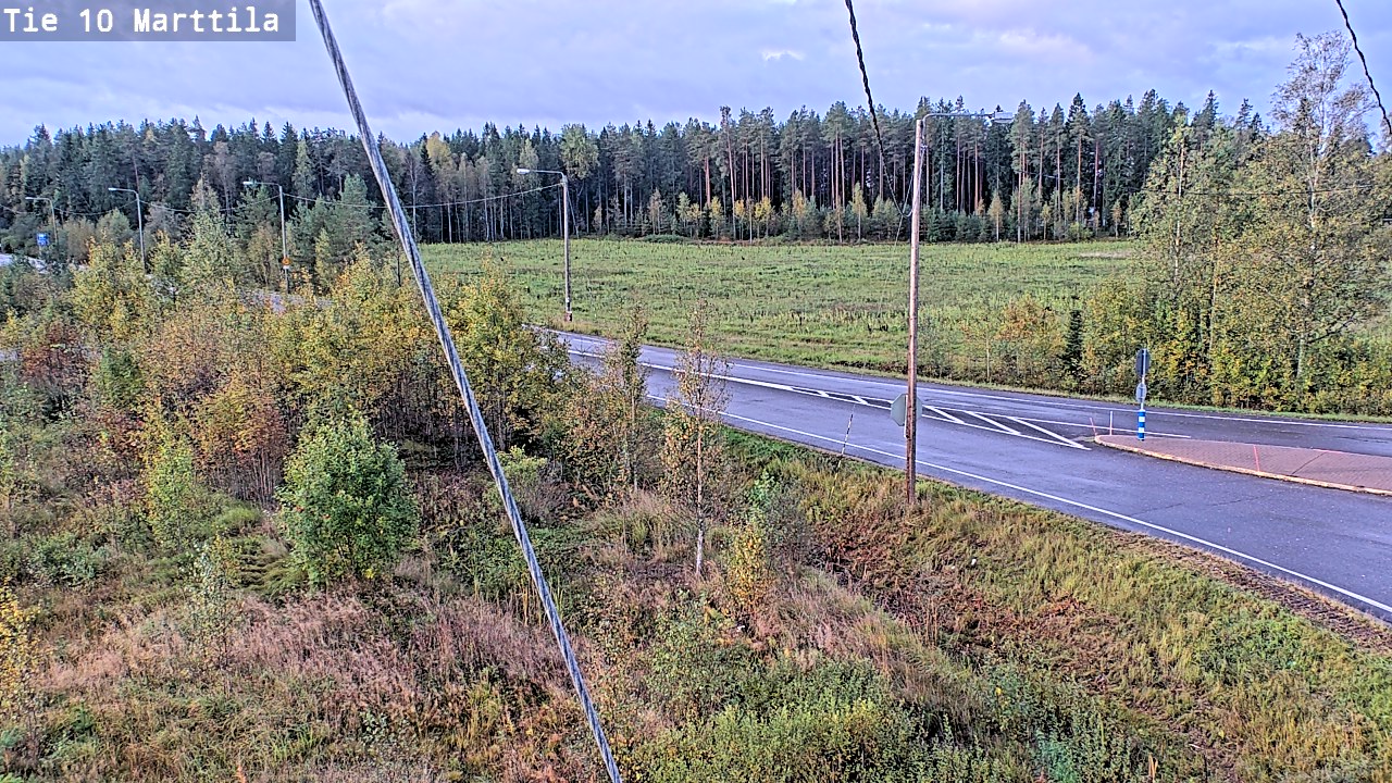Weather Camera Image Väg 10 S:t Mårtens, Marttila, Varsinais-Suomi
