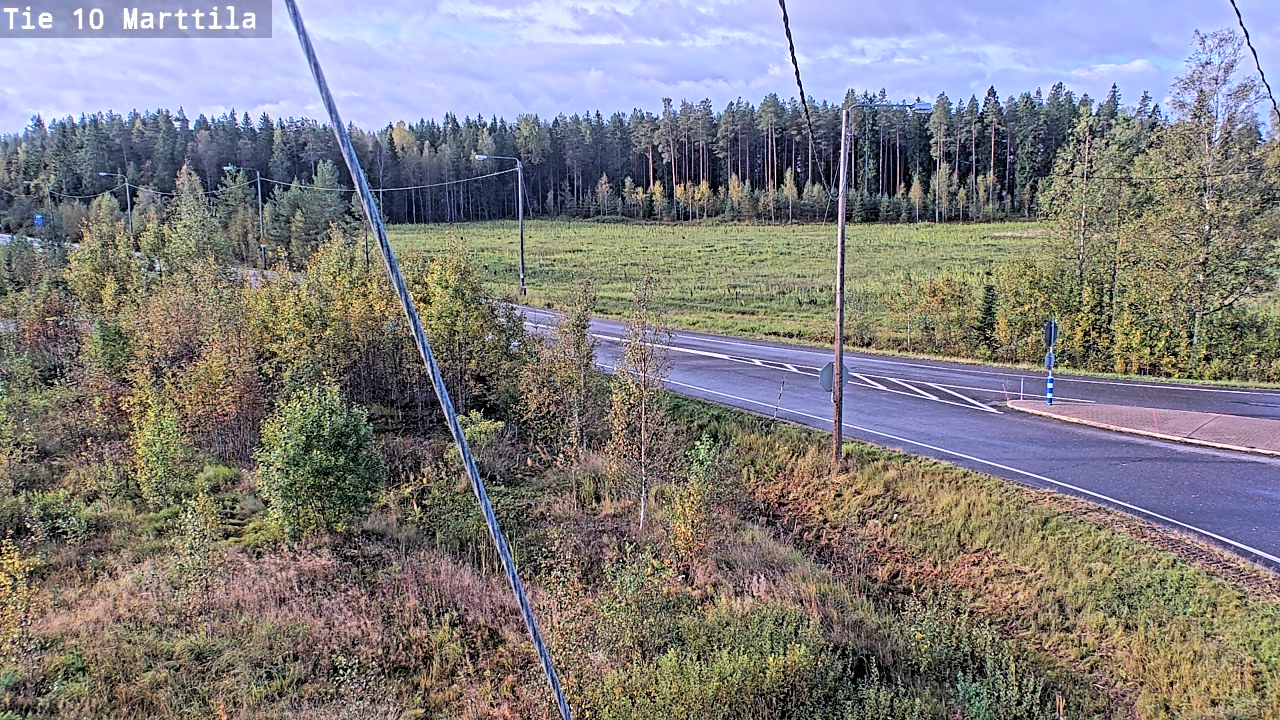 Weather Camera Image Väg 10 S:t Mårtens, Marttila, Varsinais-Suomi