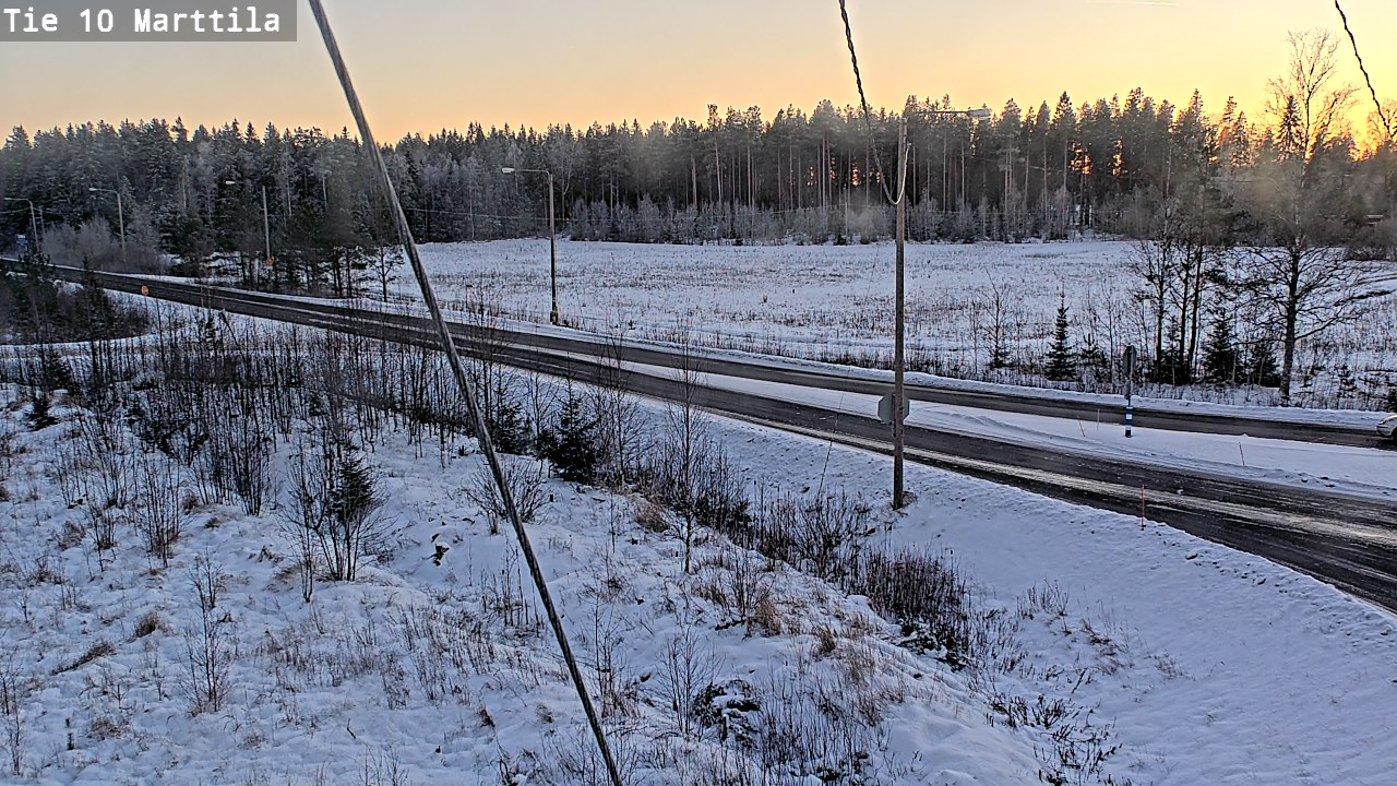 Weather Camera Image Väg 10 S:t Mårtens, Marttila, Varsinais-Suomi