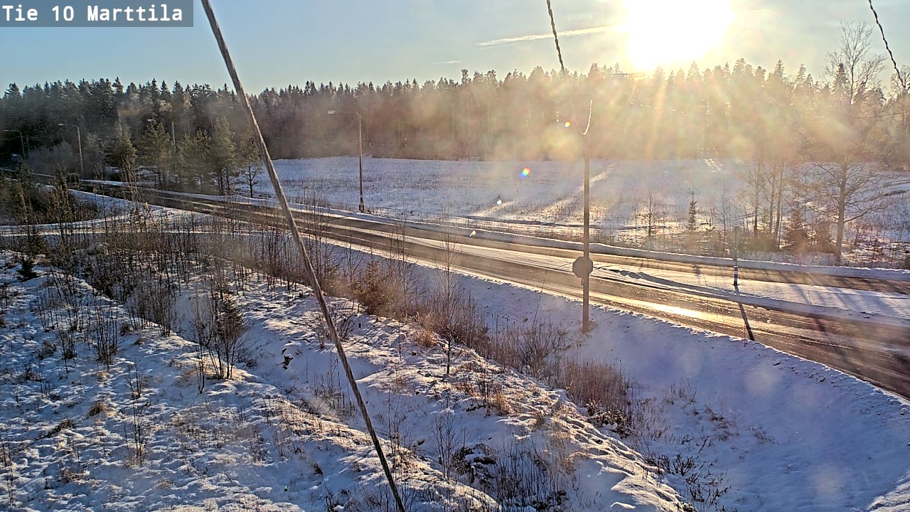 Weather Camera Image Väg 10 S:t Mårtens, Marttila, Varsinais-Suomi
