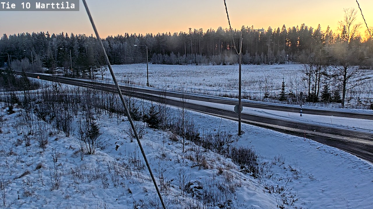 Weather Camera Image Väg 10 S:t Mårtens, Marttila, Varsinais-Suomi