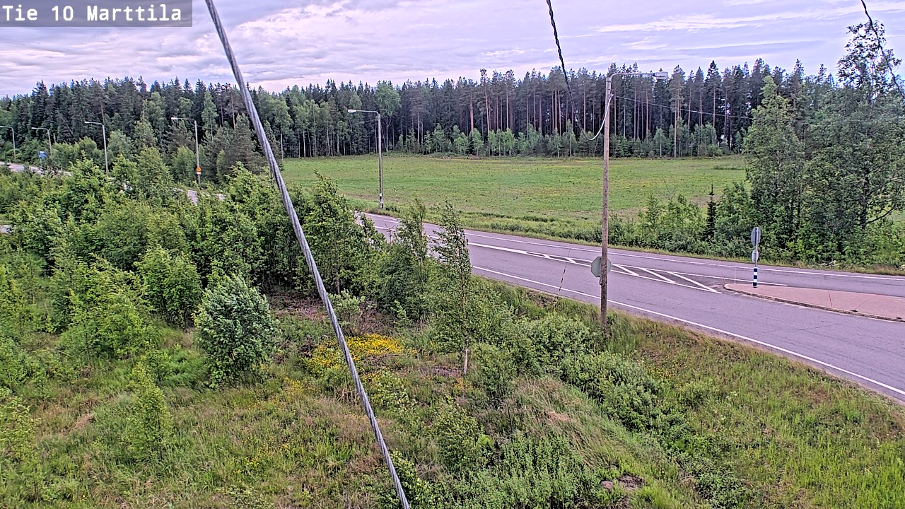 Weather Camera Image Väg 10 S:t Mårtens, Marttila, Varsinais-Suomi