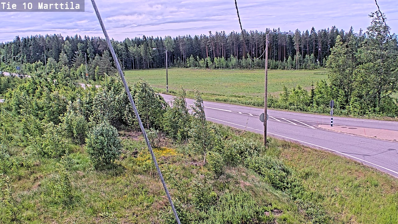 Weather Camera Image Väg 10 S:t Mårtens, Marttila, Varsinais-Suomi
