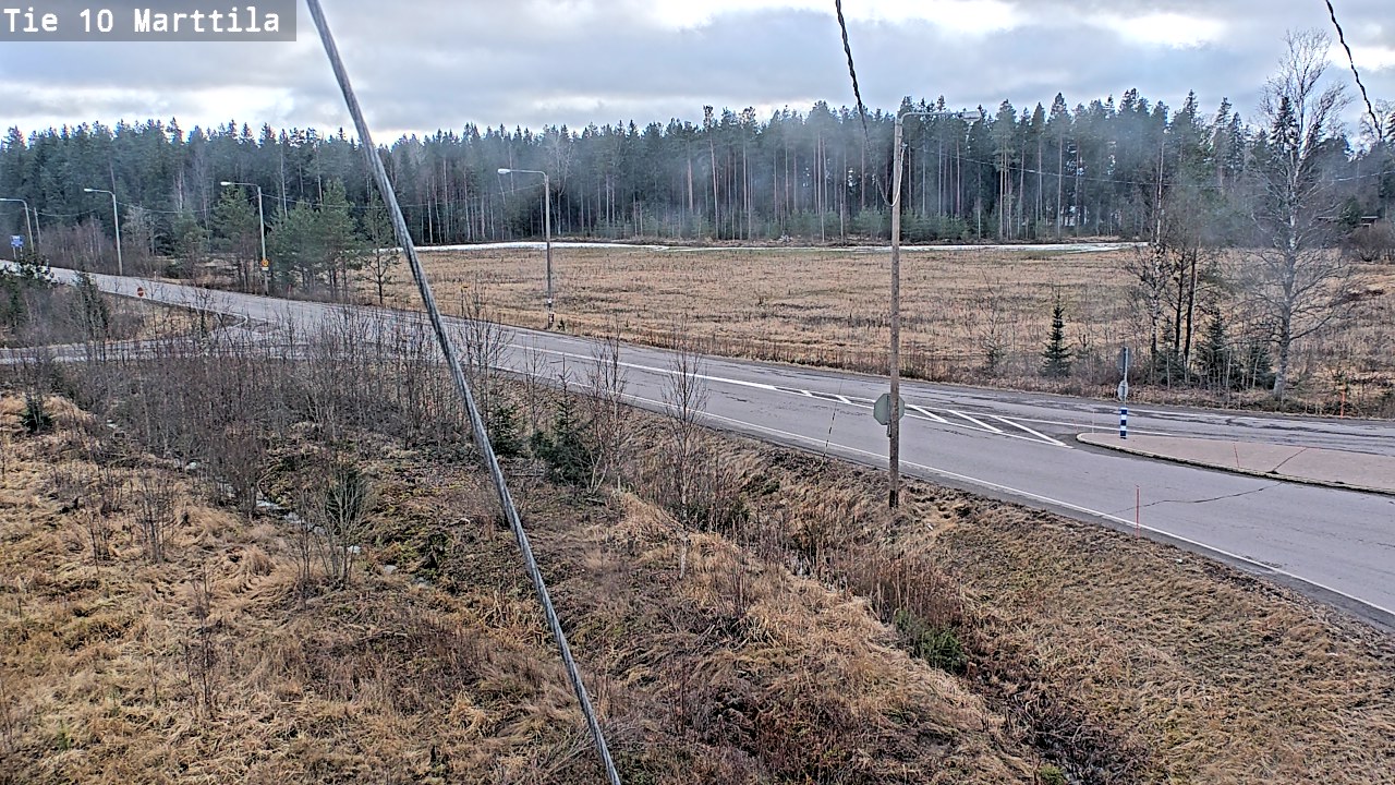 Weather Camera Image Väg 10 S:t Mårtens, Marttila, Varsinais-Suomi