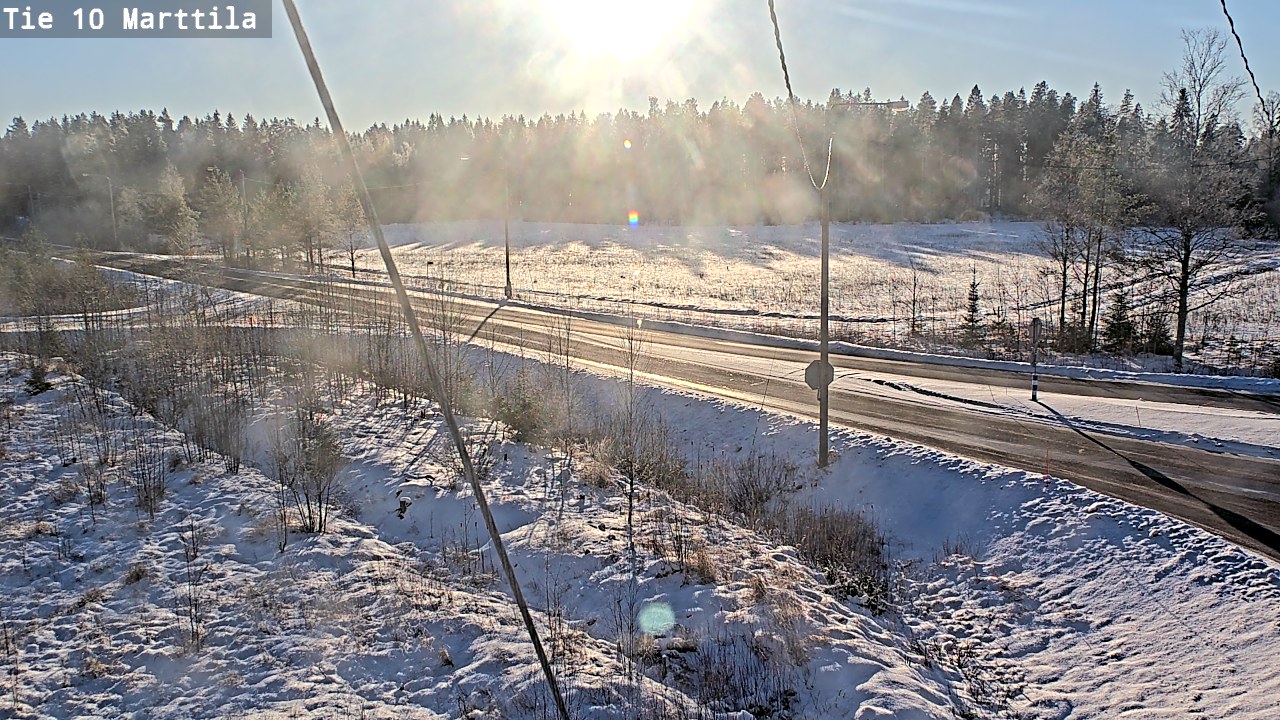 Weather Camera Image Väg 10 S:t Mårtens, Marttila, Varsinais-Suomi