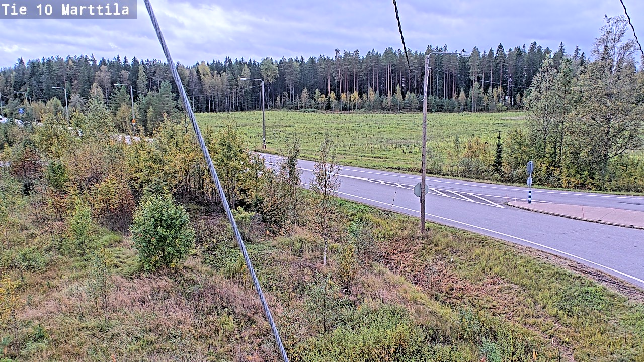Weather Camera Image Väg 10 S:t Mårtens, Marttila, Varsinais-Suomi
