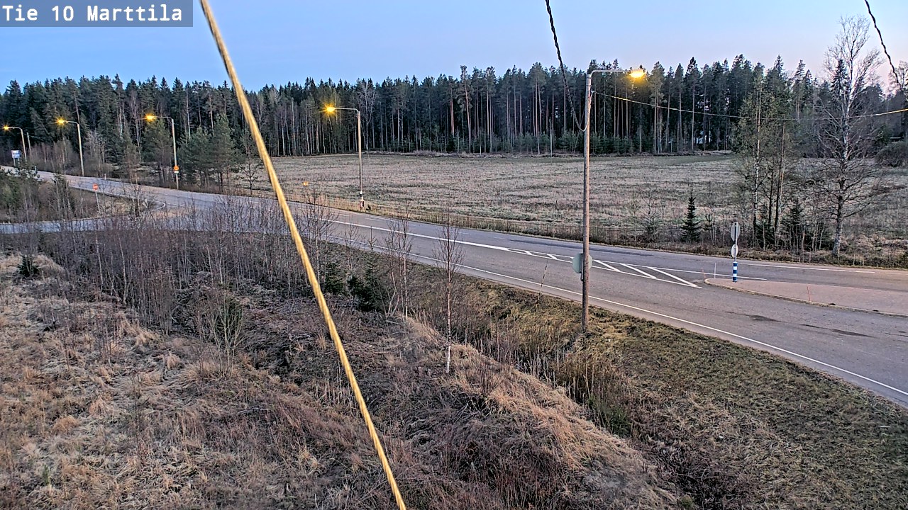 Weather Camera Image Väg 10 S:t Mårtens, Marttila, Varsinais-Suomi