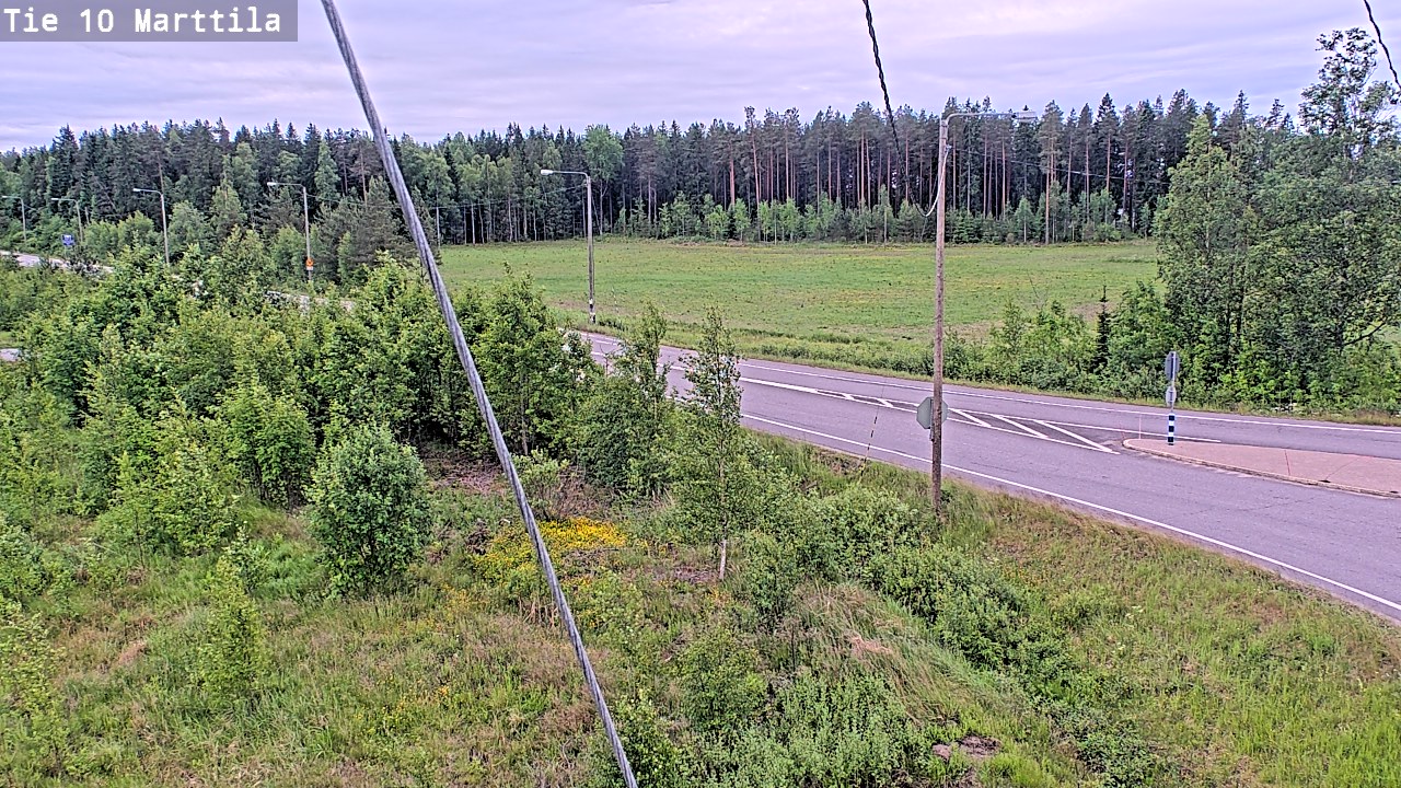 Weather Camera Image Väg 10 S:t Mårtens, Marttila, Varsinais-Suomi