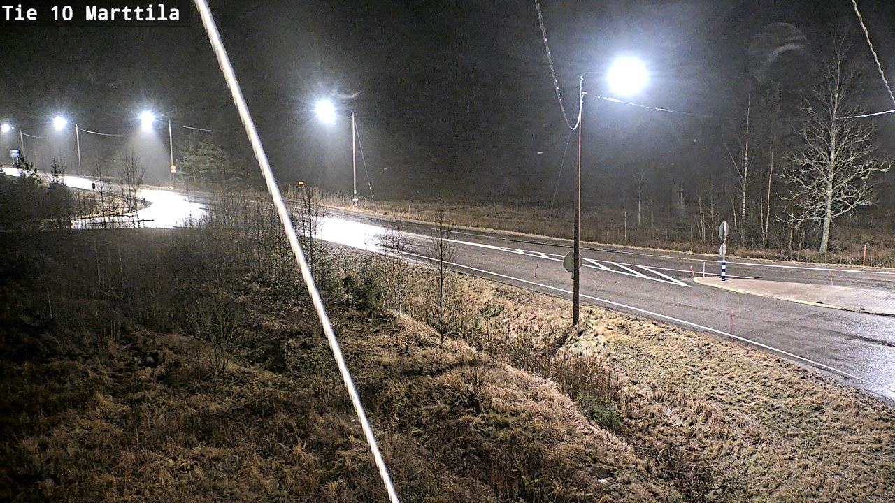Weather Camera Image Väg 10 S:t Mårtens, Marttila, Varsinais-Suomi