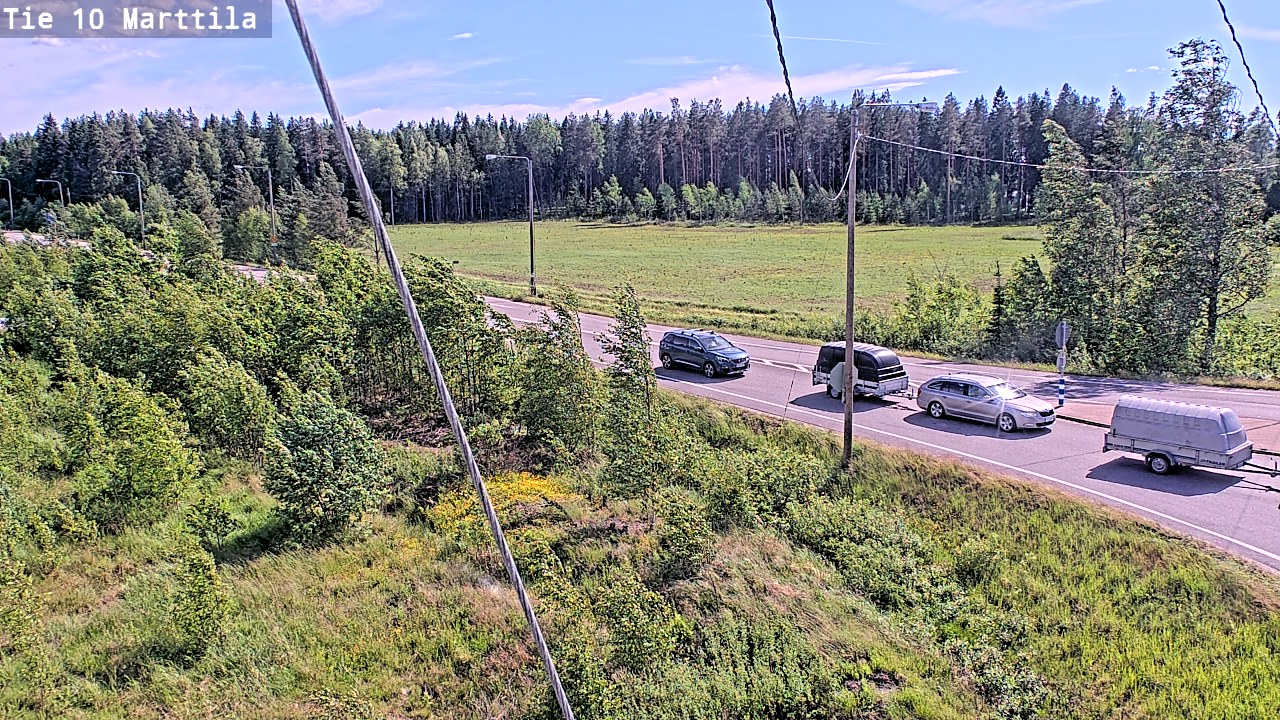 Weather Camera Image Väg 10 S:t Mårtens, Marttila, Varsinais-Suomi