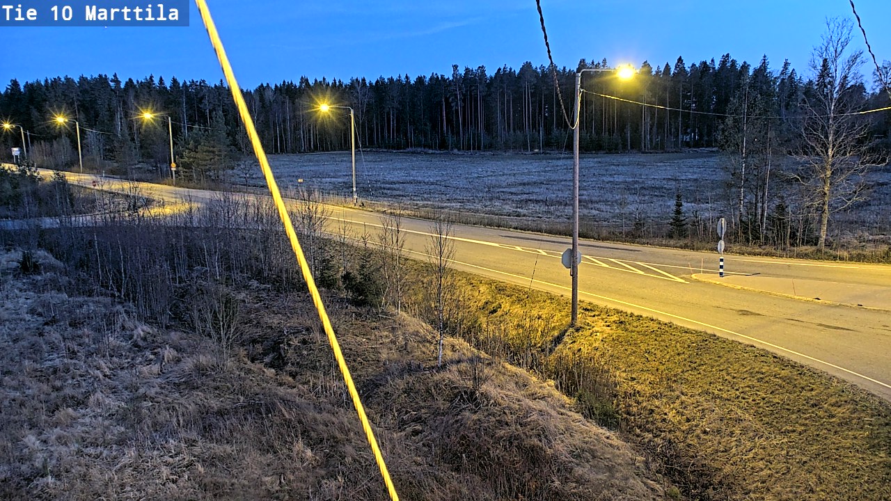 Weather Camera Image Väg 10 S:t Mårtens, Marttila, Varsinais-Suomi