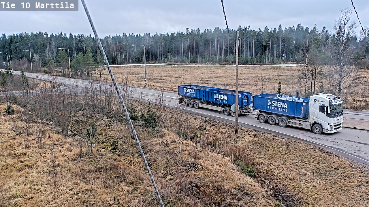 Weather Camera Image Väg 10 S:t Mårtens, Marttila, Varsinais-Suomi