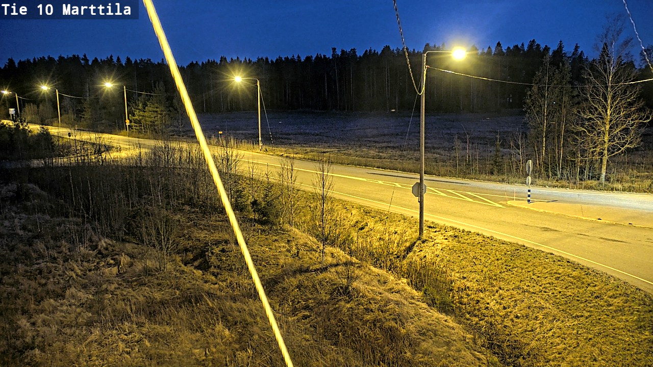 Weather Camera Image Väg 10 S:t Mårtens, Marttila, Varsinais-Suomi