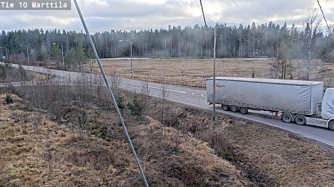 Weather Camera Image Väg 10 S:t Mårtens, Marttila, Varsinais-Suomi