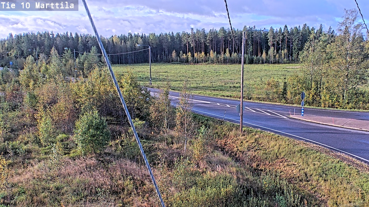 Weather Camera Image Väg 10 S:t Mårtens, Marttila, Varsinais-Suomi