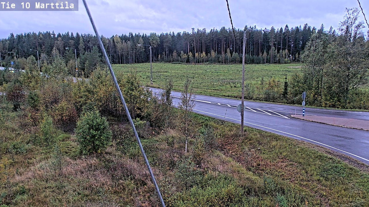 Weather Camera Image Väg 10 S:t Mårtens, Marttila, Varsinais-Suomi