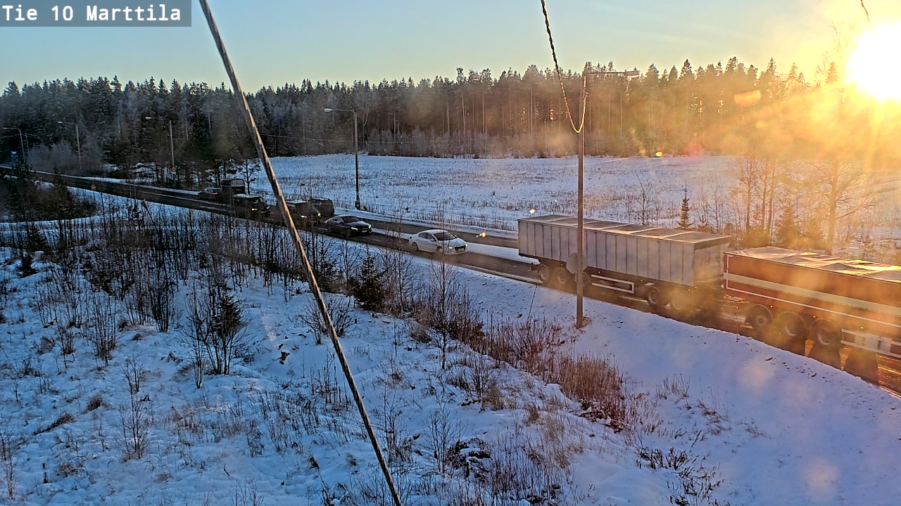 Weather Camera Image Väg 10 S:t Mårtens, Marttila, Varsinais-Suomi