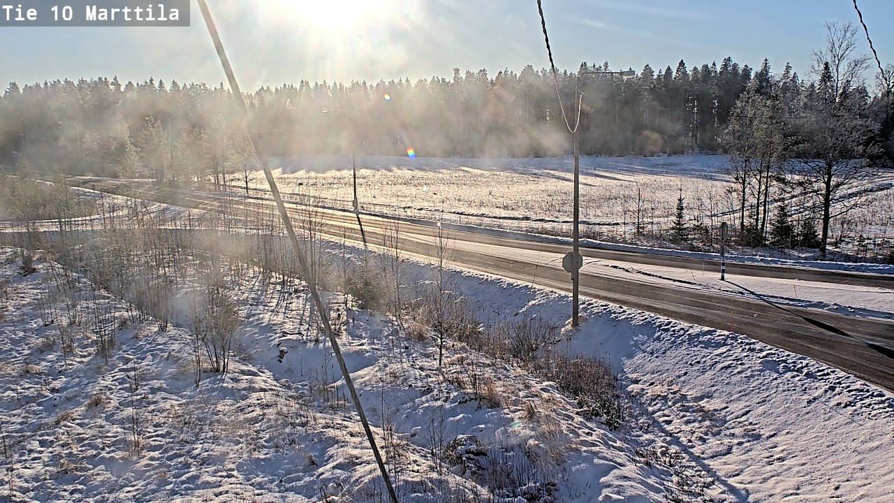 Weather Camera Image Väg 10 S:t Mårtens, Marttila, Varsinais-Suomi