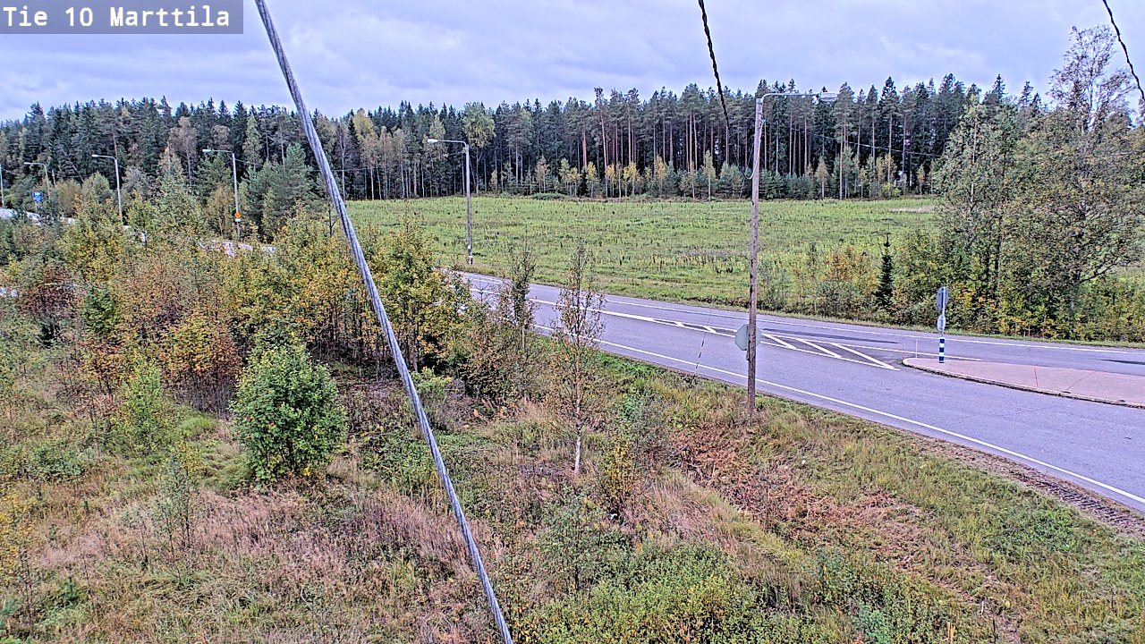 Weather Camera Image Väg 10 S:t Mårtens, Marttila, Varsinais-Suomi