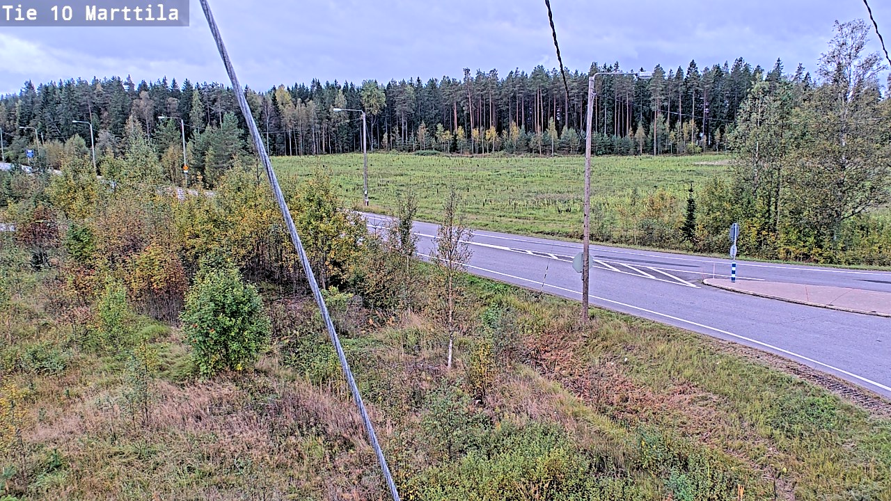 Weather Camera Image Väg 10 S:t Mårtens, Marttila, Varsinais-Suomi