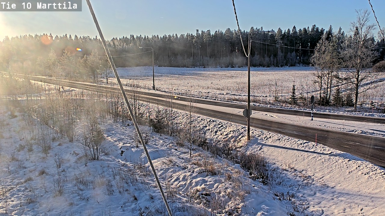 Weather Camera Image Väg 10 S:t Mårtens, Marttila, Varsinais-Suomi