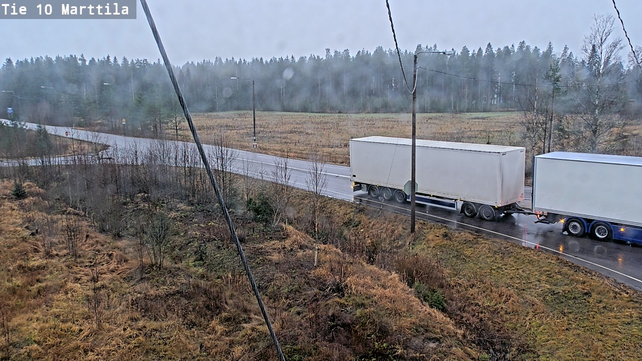 Weather Camera Image Väg 10 S:t Mårtens, Marttila, Varsinais-Suomi