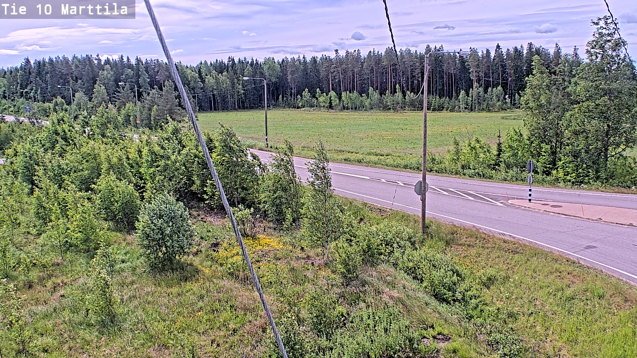 Weather Camera Image Väg 10 S:t Mårtens, Marttila, Varsinais-Suomi