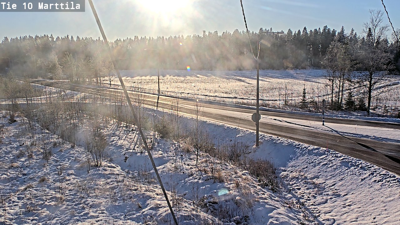 Weather Camera Image Väg 10 S:t Mårtens, Marttila, Varsinais-Suomi