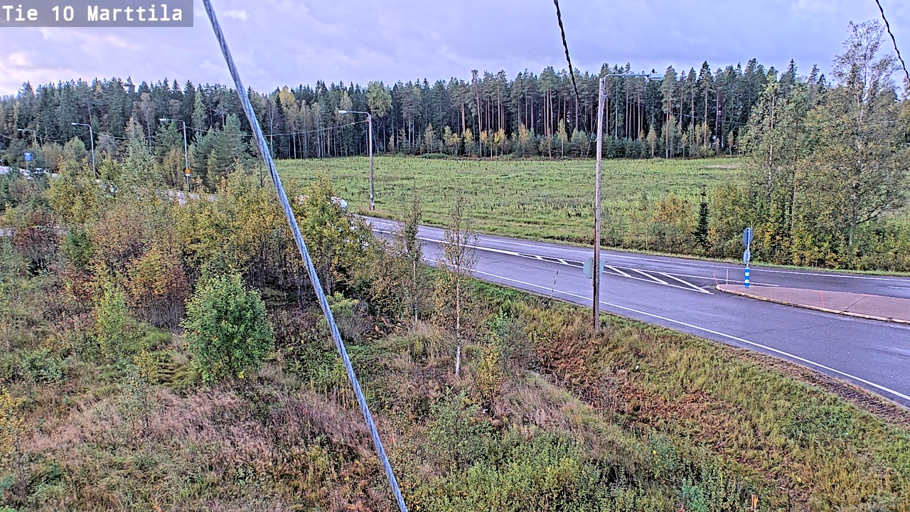 Weather Camera Image Väg 10 S:t Mårtens, Marttila, Varsinais-Suomi