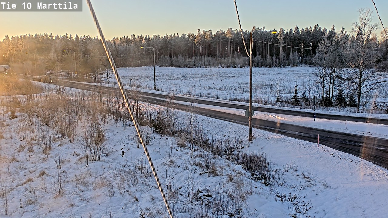 Weather Camera Image Väg 10 S:t Mårtens, Marttila, Varsinais-Suomi