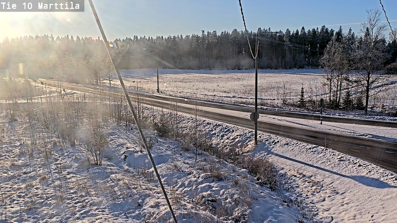 Weather Camera Image Väg 10 S:t Mårtens, Marttila, Varsinais-Suomi