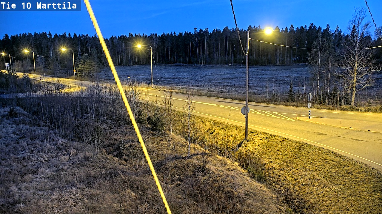 Weather Camera Image Väg 10 S:t Mårtens, Marttila, Varsinais-Suomi