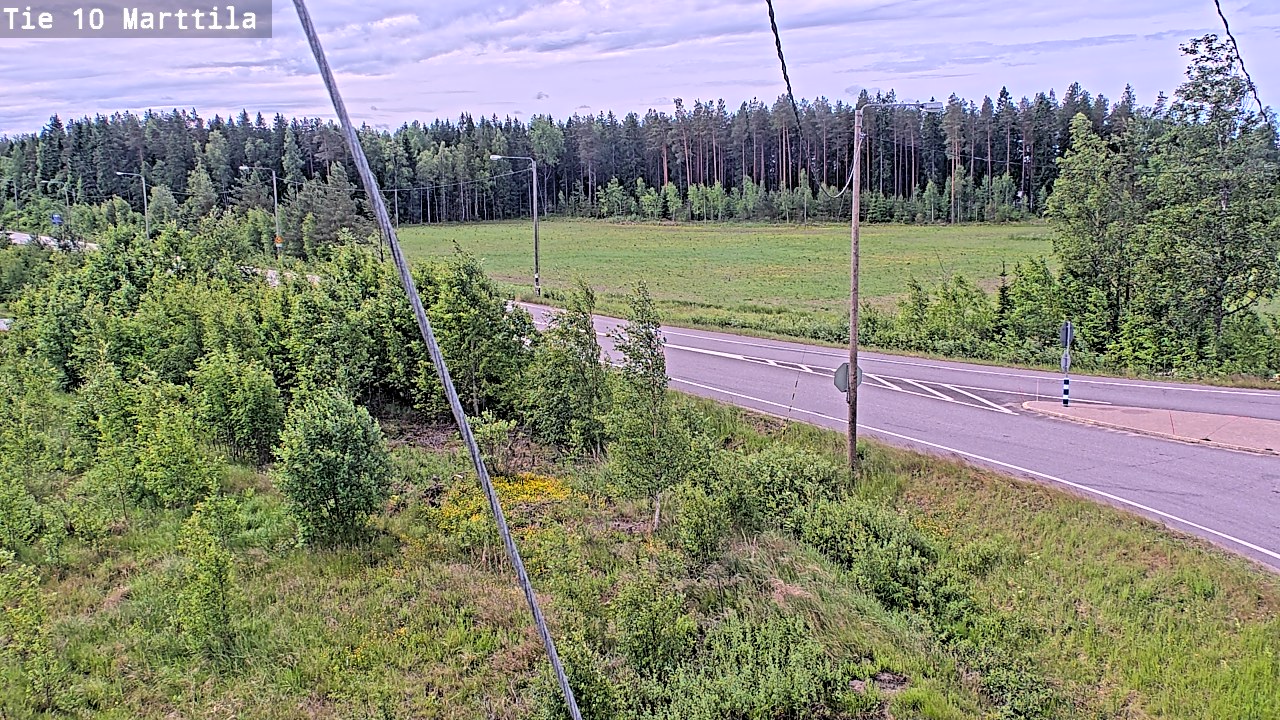 Weather Camera Image Väg 10 S:t Mårtens, Marttila, Varsinais-Suomi