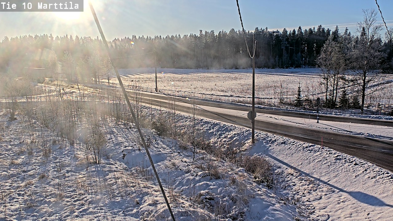 Weather Camera Image Väg 10 S:t Mårtens, Marttila, Varsinais-Suomi