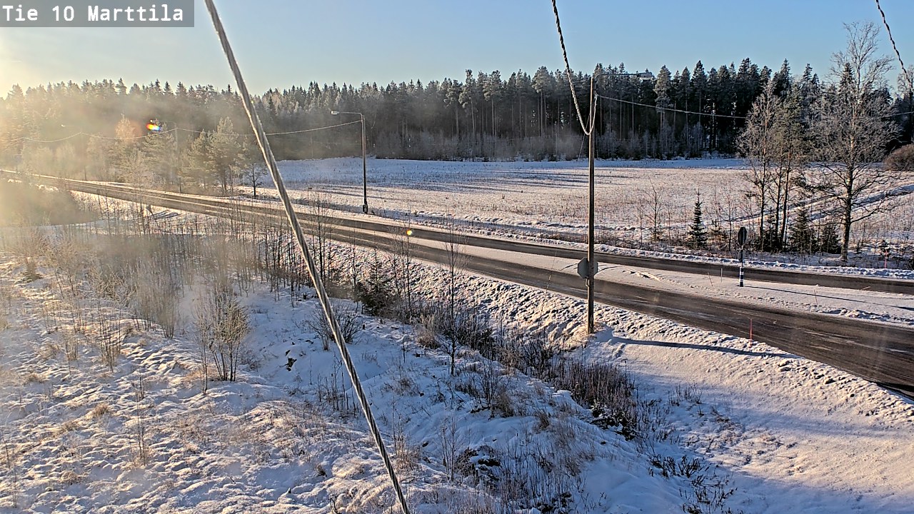 Weather Camera Image Väg 10 S:t Mårtens, Marttila, Varsinais-Suomi