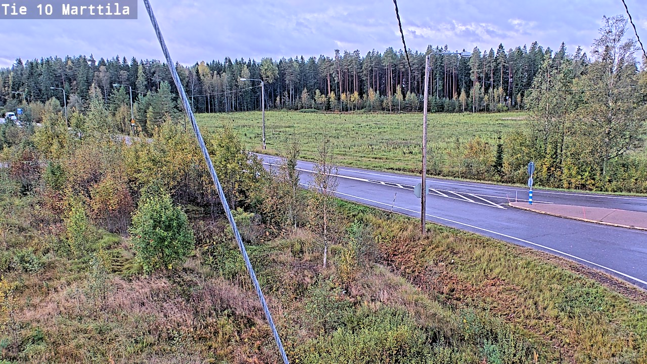 Weather Camera Image Väg 10 S:t Mårtens, Marttila, Varsinais-Suomi
