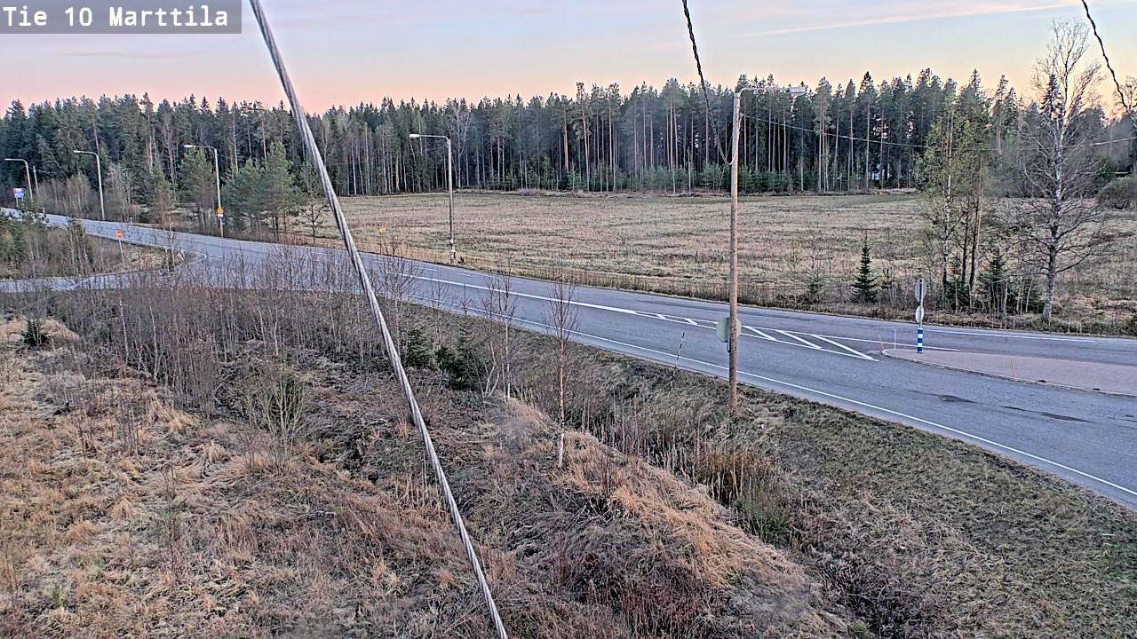 Weather Camera Image Väg 10 S:t Mårtens, Marttila, Varsinais-Suomi
