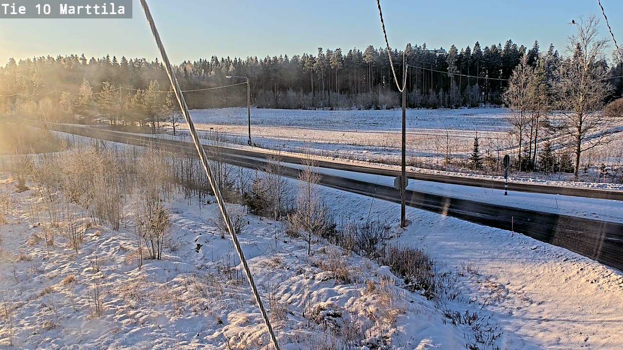 Weather Camera Image Väg 10 S:t Mårtens, Marttila, Varsinais-Suomi
