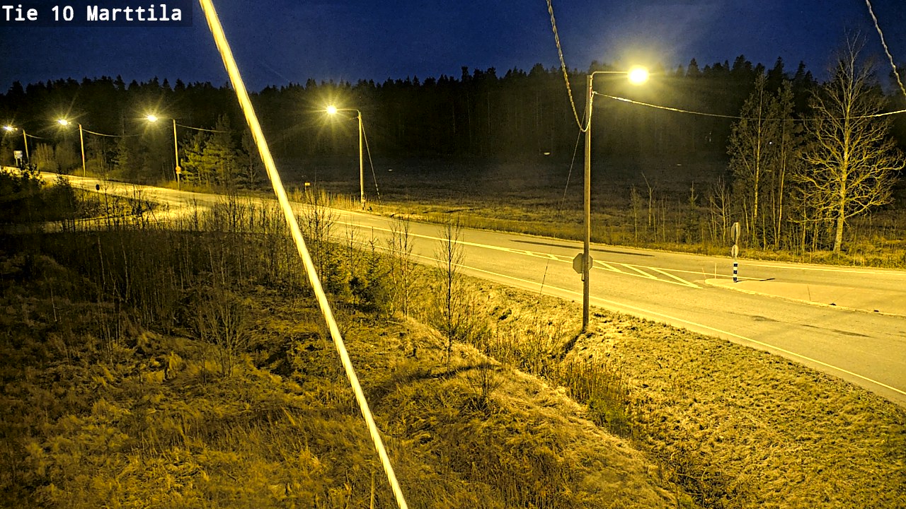 Weather Camera Image Väg 10 S:t Mårtens, Marttila, Varsinais-Suomi