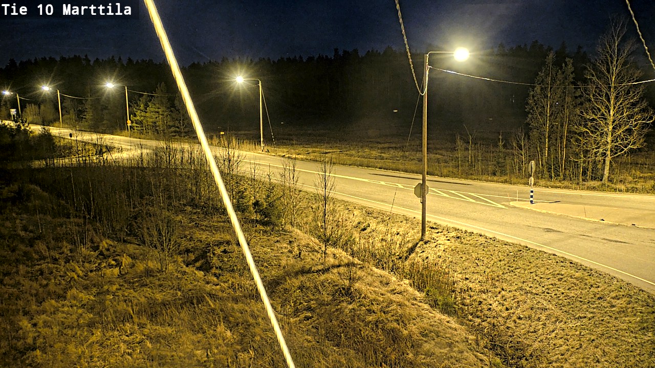 Weather Camera Image Väg 10 S:t Mårtens, Marttila, Varsinais-Suomi