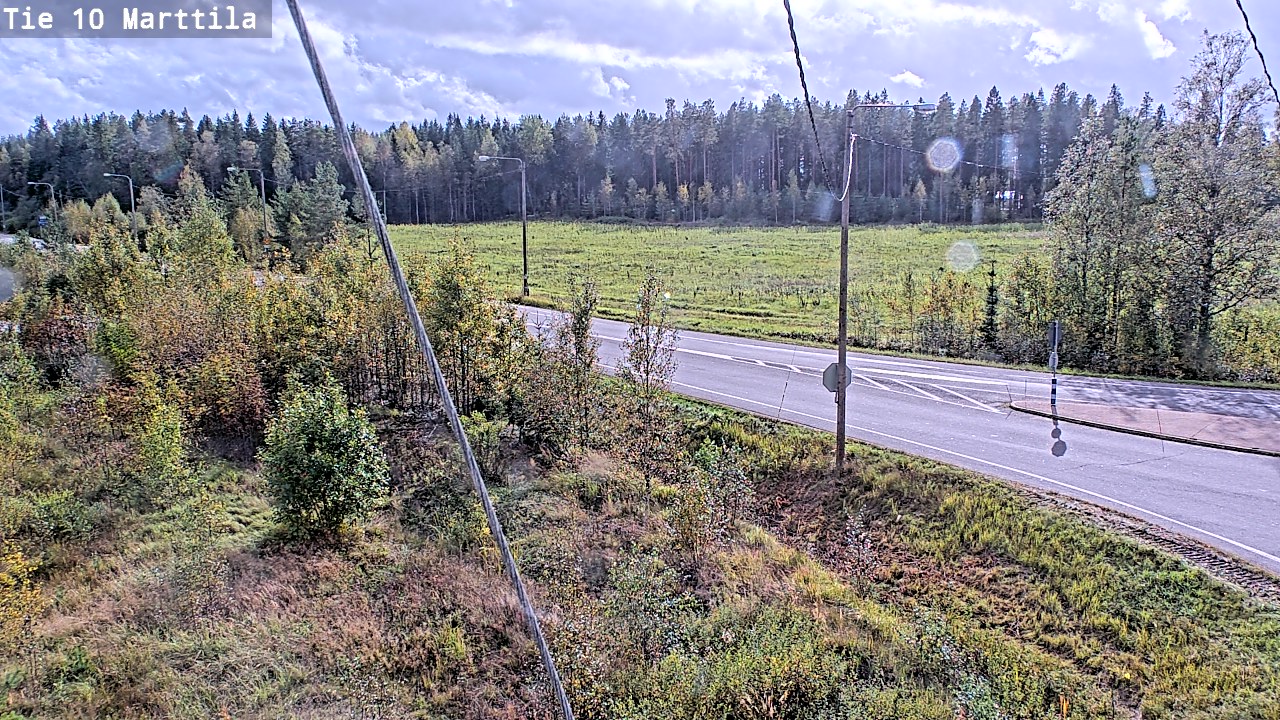 Weather Camera Image Väg 10 S:t Mårtens, Marttila, Varsinais-Suomi