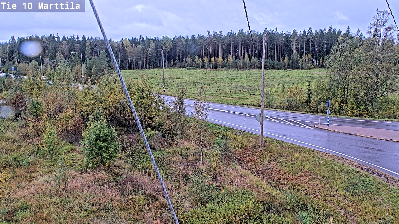 Weather Camera Image Väg 10 S:t Mårtens, Marttila, Varsinais-Suomi
