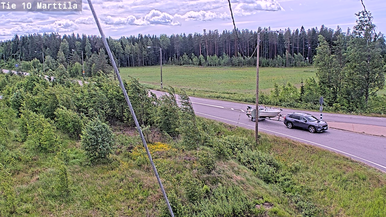 Weather Camera Image Väg 10 S:t Mårtens, Marttila, Varsinais-Suomi