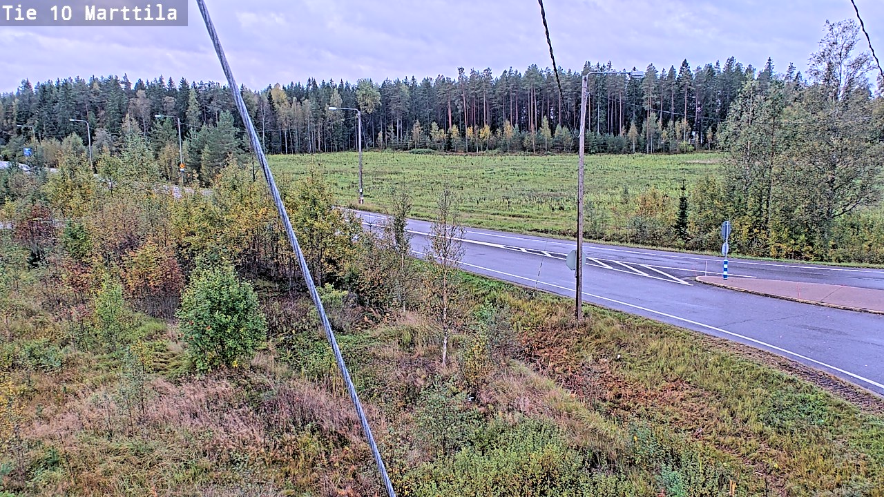 Weather Camera Image Väg 10 S:t Mårtens, Marttila, Varsinais-Suomi