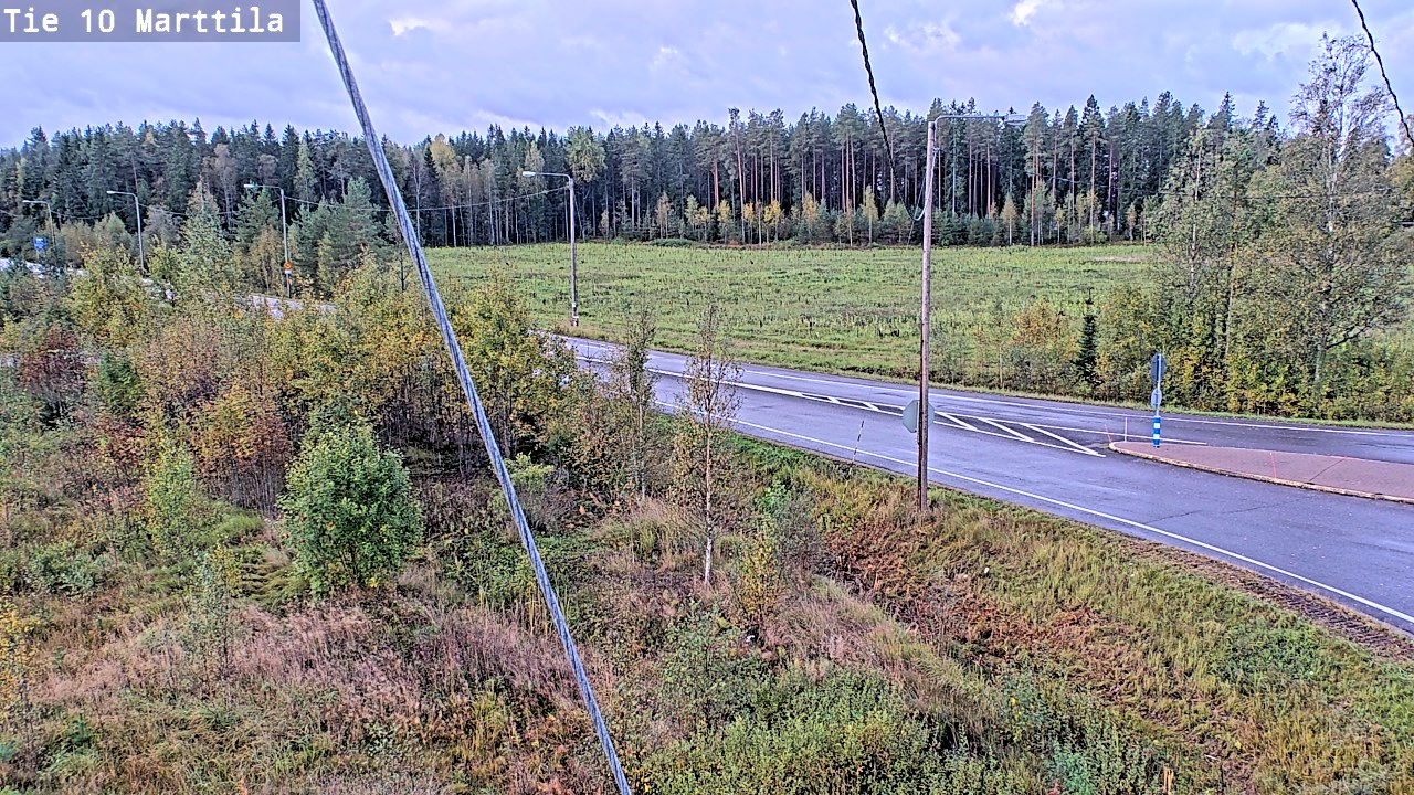 Weather Camera Image Väg 10 S:t Mårtens, Marttila, Varsinais-Suomi