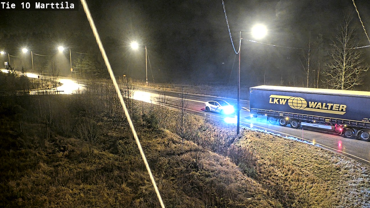 Weather Camera Image Väg 10 S:t Mårtens, Marttila, Varsinais-Suomi