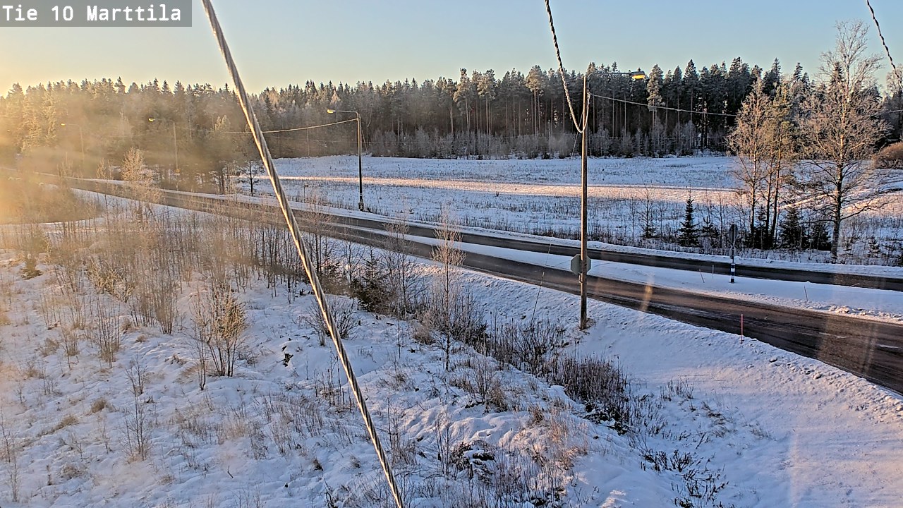 Weather Camera Image Väg 10 S:t Mårtens, Marttila, Varsinais-Suomi